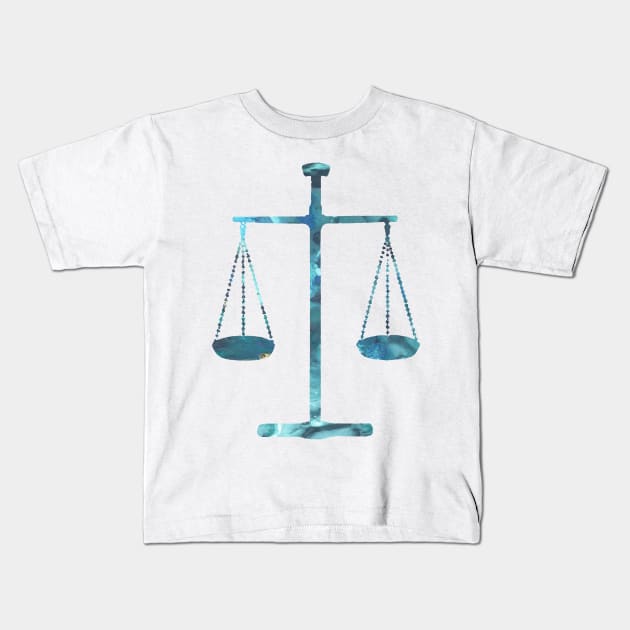 Scales of justice Kids T-Shirt by BittenByErmines